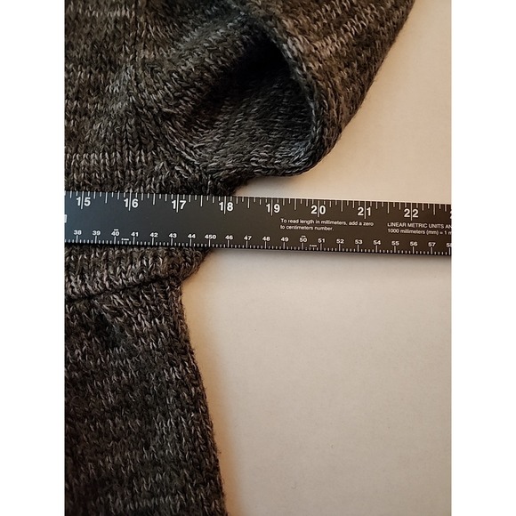 Kenji Peplum Cardigan Classic Feminine Gray‎ Heather Button Tab Sweater Womens L - Picture 9 of 13